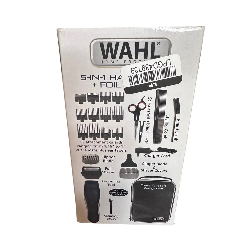 Wahl Cordless Lithium Ion Clip N Shave 5-in-1 Hair Clipper Foil Shaver Kit